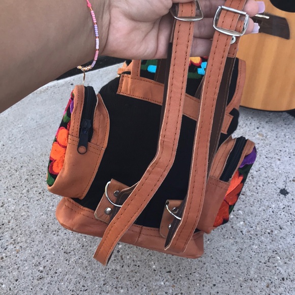 Mexican Embroidered Handmade Mini Backpack! - Picture 7 of 8
